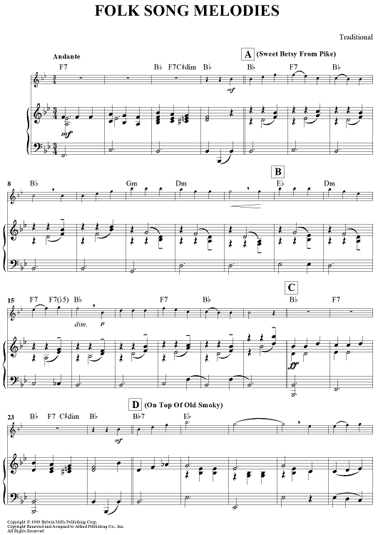 Folk Song Melodies