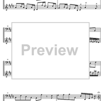 French Suite  6 E Major BWV 817 - Score