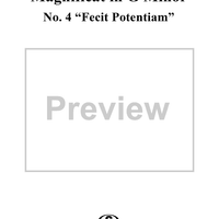 Magnificat in G Minor: No. 4, Fecit Potentiam