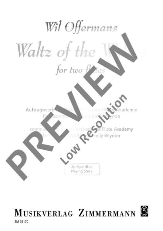 Waltz of the Wolves - Performing Score