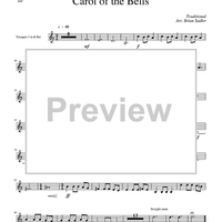 Carol of the Bells - Trumpet 3 in B-flat