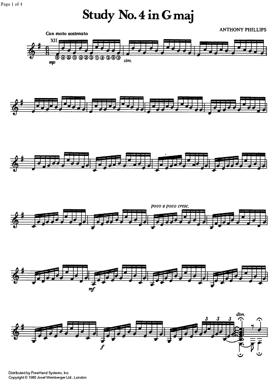 Study No. 4 G Major