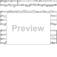 Flute Quartet No. 4, Movement 1 - Score