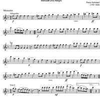 Octet F Major D72 - Oboe 1