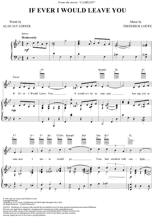 If Ever I Would Leave You