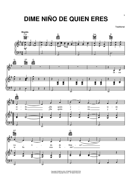 Dime Niño De Quien Eres