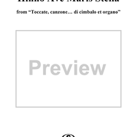 Hinno Ave Maris Stella, No. 22 from "Toccate, canzone ... di cimbalo et organo", Vol. II