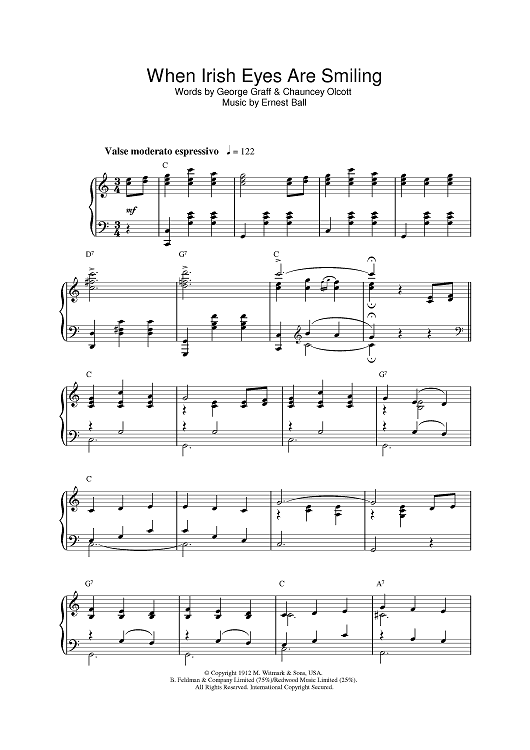 When Irish Eyes Are Smiling