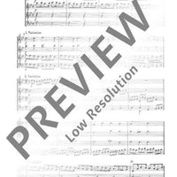 Quartet movements - Score and Parts