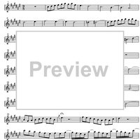Three Part Sinfonia No. 6 BWV 792 E Major - B-flat Soprano Saxophone