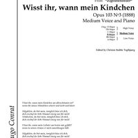 Wisst ihr, wann mein Kindchen Op.103 No. 3