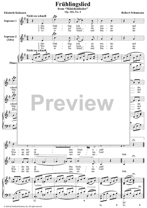 Frühlingslied, Op. 103, No. 2