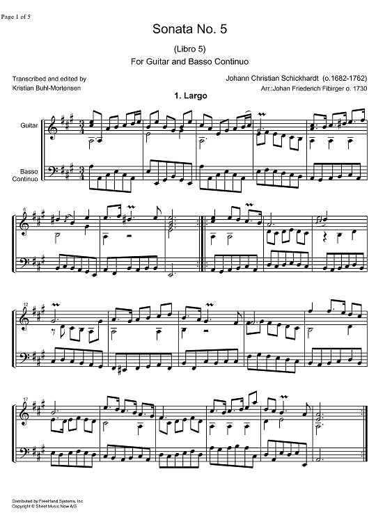 Sonata No. 5 Libro  5