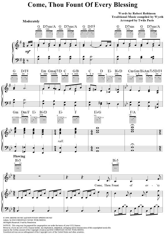 Come, Thou Fount of Every Blessing