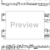 Suite  4 F Major BWV 809 - Score