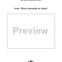 Benedictus, No. 6 from "Messe Solennelle de Sainte Cécile"