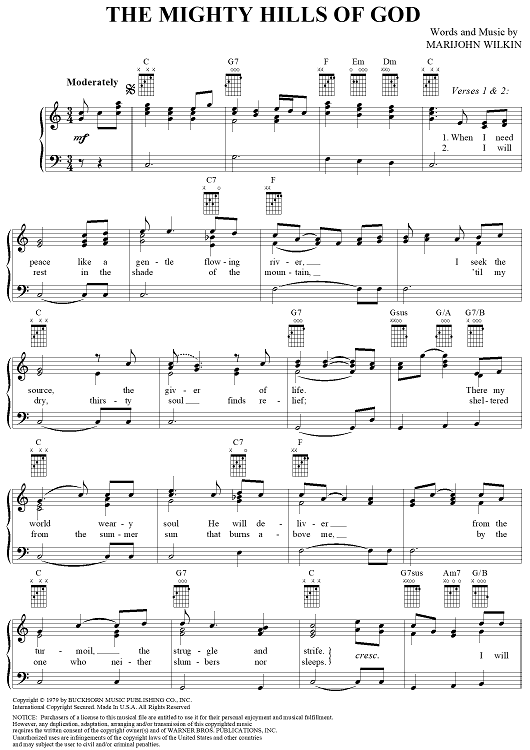 The Mighty Hills of God