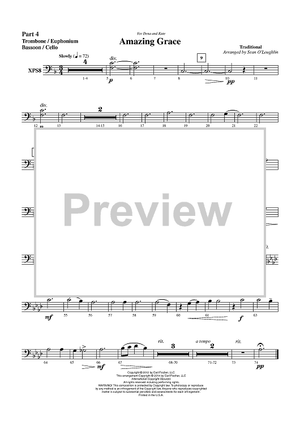 Amazing Grace - Part 4 Trombone / Euphonium BC / Bassoon / Cello