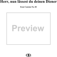 "Herr, nun lässest du deinen Diener", Aria, No. 2 from Cantata No. 83: "Erfreute Zeit im neuen Bunde" - Violin
