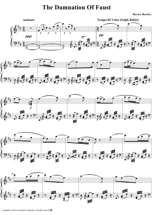 The Damnation of Faust (Highlights for Piano)