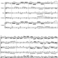 Clavier Concerto No. 2 in E Major, Movement 1 - Score