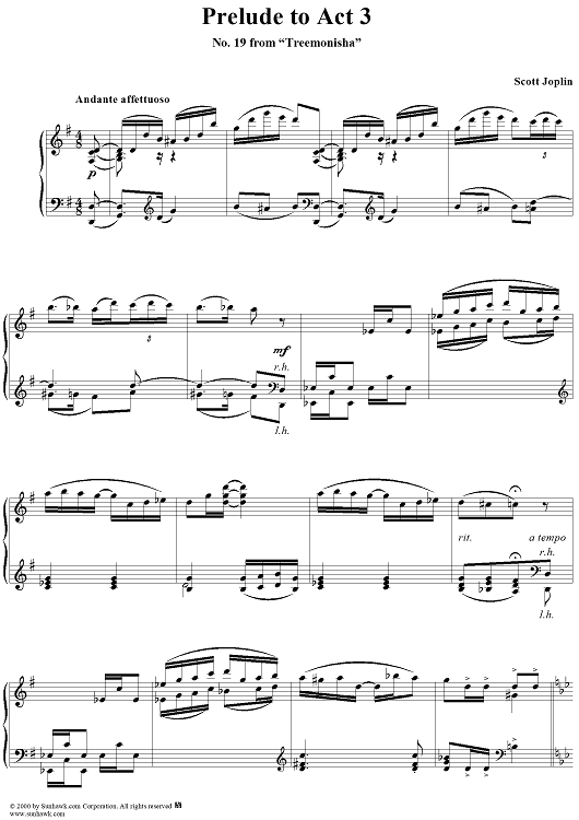 Treemonisha, No. 19: Prelude to Act 3