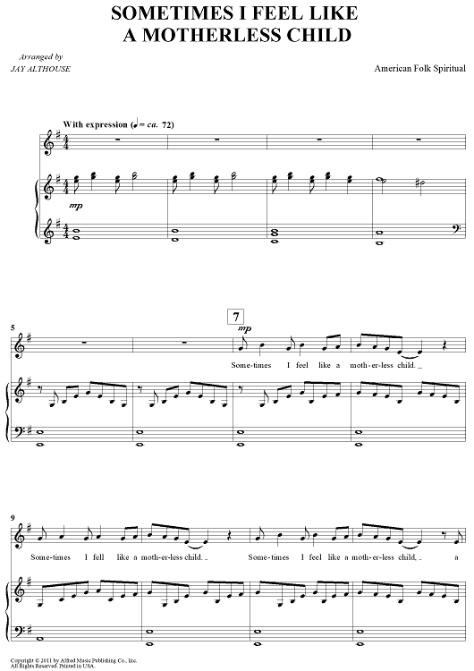 Sometimes I Feel Like A Motherless Child