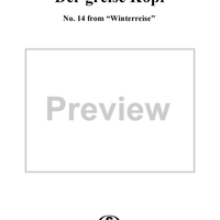 Winterreise (Song Cycle), Op.89, No. 14 - Der greise Kopf, D911 - No. 14 from "Winterreise"  Op.89