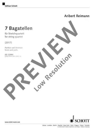 7 Bagatellen - Score and Parts
