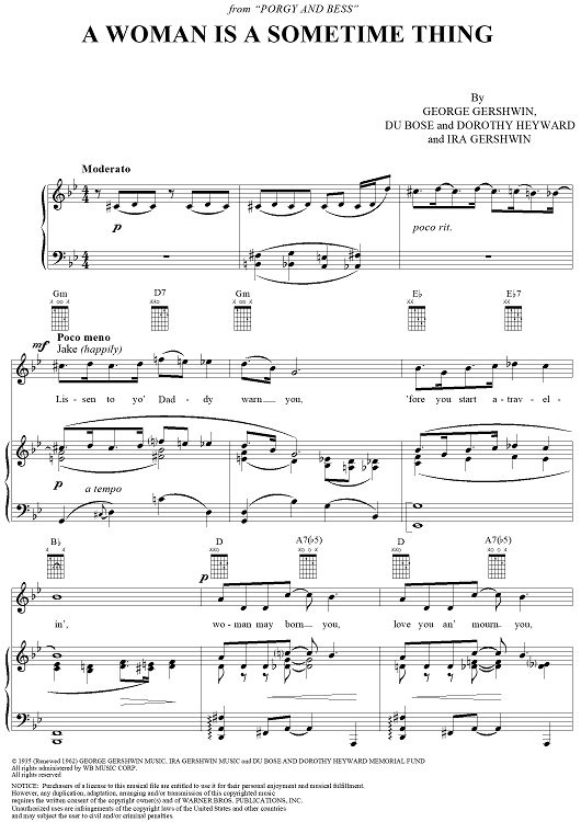 A Woman is a Sometime Thing