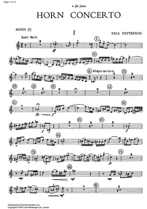 Horn Concerto - Horn in F