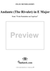 Trois Fantaisies ou Caprices, Op. 16, No. 3: Andante (The Rivulet) in E Major