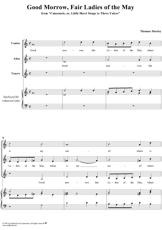 Good Morrow, Fair Ladies of the May