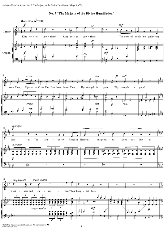 The Crucifixion: No. 7, The Majesty of the Divine Humiliation