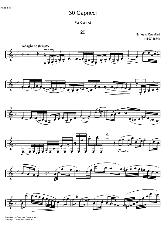 Capriccio No.29 B Major