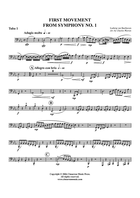 Symphony No.1 (First Movement) - Tuba 1