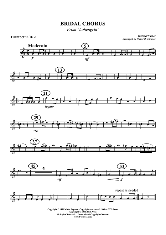 Wedding Music - Trumpet 2