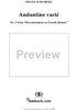 Andantino varié, No. 2 from "Divertissement on French themes"