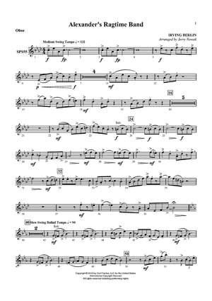 Alexander’s Ragtime Band - Oboe