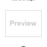 Trio in G Major Op. 3, No. 1 - Score