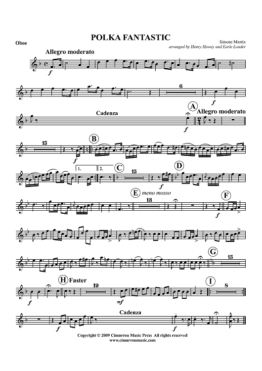 Polka Fantastic - Oboe