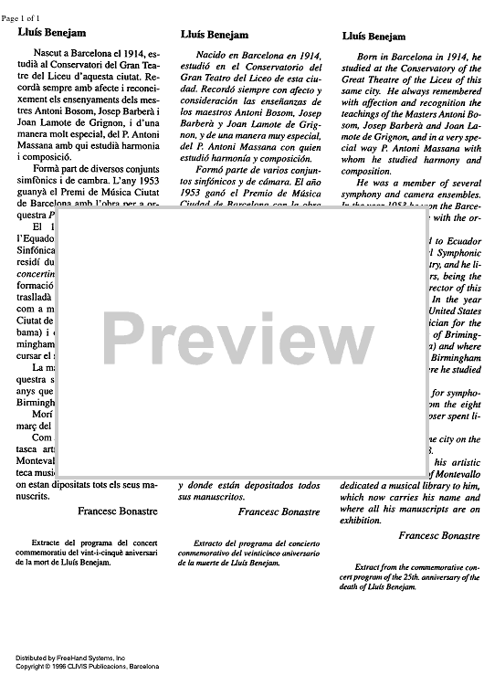 String quartet No. 1 - Preface