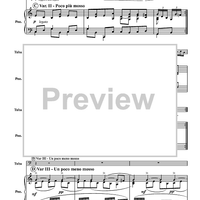 Aria con Variazioni (from the 5th Harpsichord Suite) - Piano Score