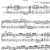 Suite  2 a minor BWV 807 - Marimba & Vibraphone