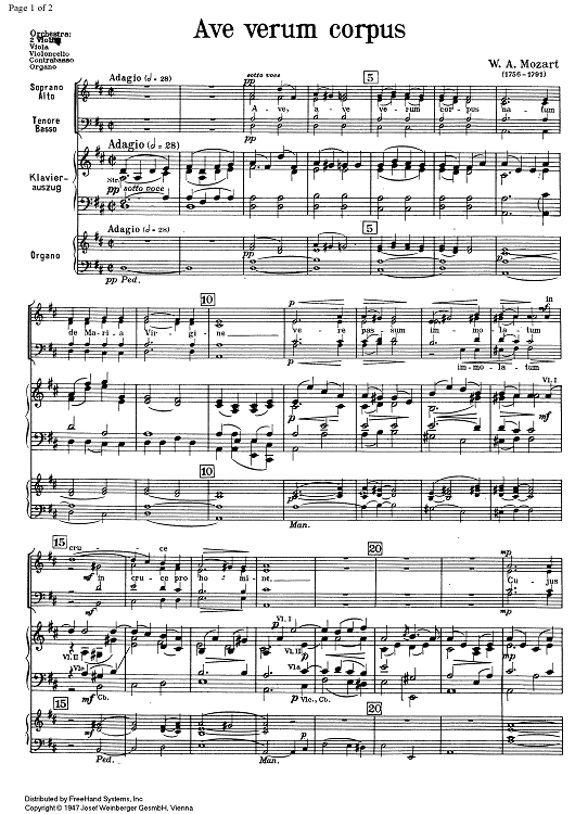 Ave Verum Corpus KV618