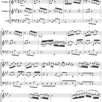 String Trio in A Major, Op. 3, No. 2 - Score