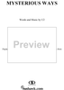 Mysterious Ways