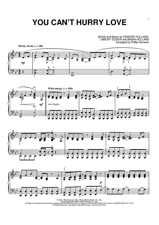 You Can't Hurry Love