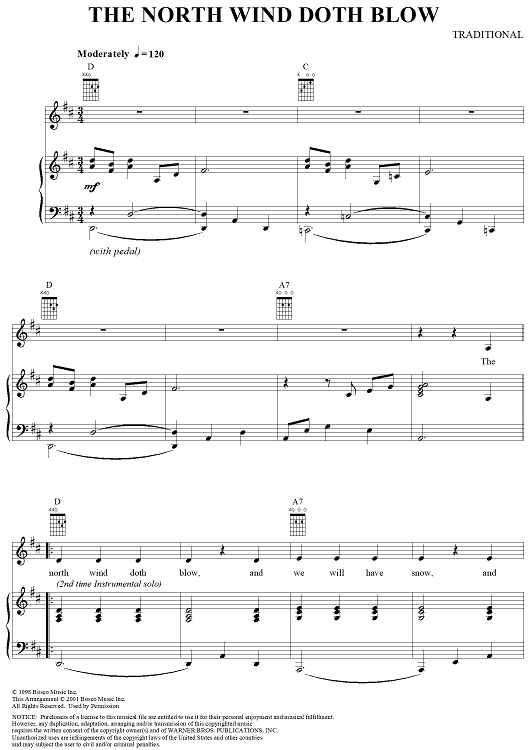 The North Wind Doth Blow