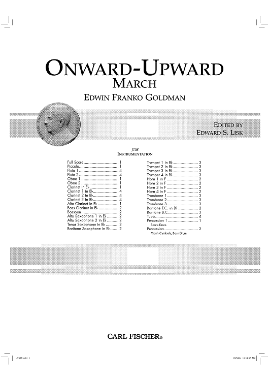 Onward - Upward - Score